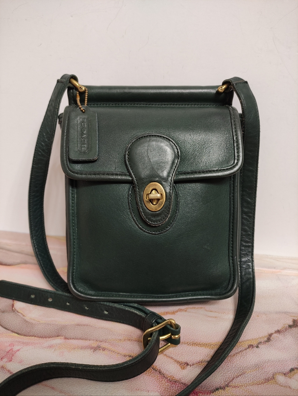 Vintage Coach 9930 Murphy Bag Green